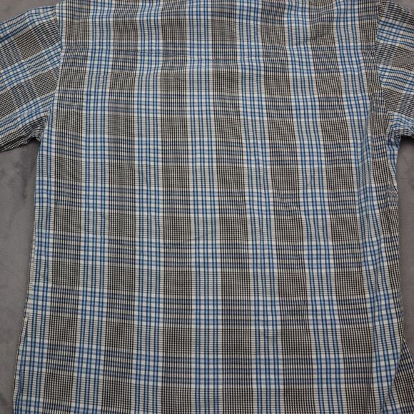 Wrangler Shirt Mens Medium Blue 20X Outdoor Fish Hike Camp Work Button Up - Picture 13 of 16